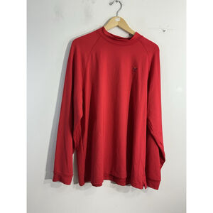 Men’s Under Armour XXL Red Mock Long Sleeve Shirt